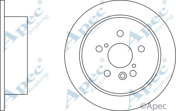 APEC BRAKING Тормозной диск DSK2581